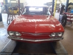 Classic red car hood view auto mechanics Gilbert AZ