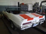Auto repair Mesa Arizona white Camaro