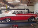 Red white classic car custom repair in Tempe, Arizona