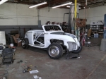 Classic car restoration side view, Phoenix Arizona
