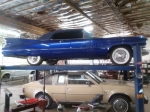 Blue classic car auto maintenance Tempe, Arizona