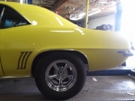 Back left tire of classic car services AZ Gilbert