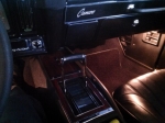 Interior of yellow classic auto fabrication Arizona Tempe