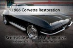 1966 Black Corvette complete restoration by Scottsdale Muffler & Automotive